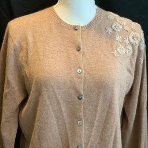 Vintage Valerie Stevens Cashmere Camel Color Sweater